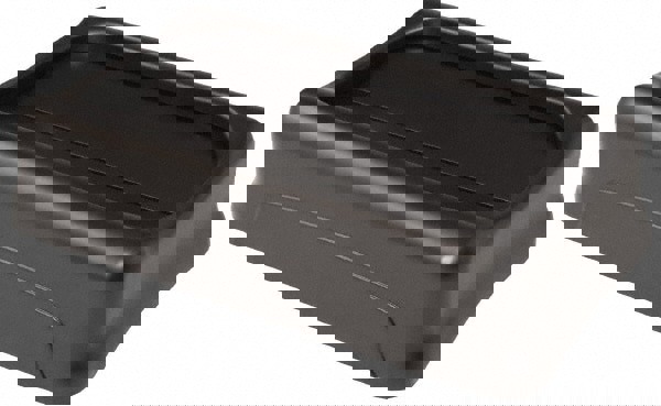 Swing Top Lid for Slim Jim Waste Containers, 11.38w x 20.5d x 5h, Black